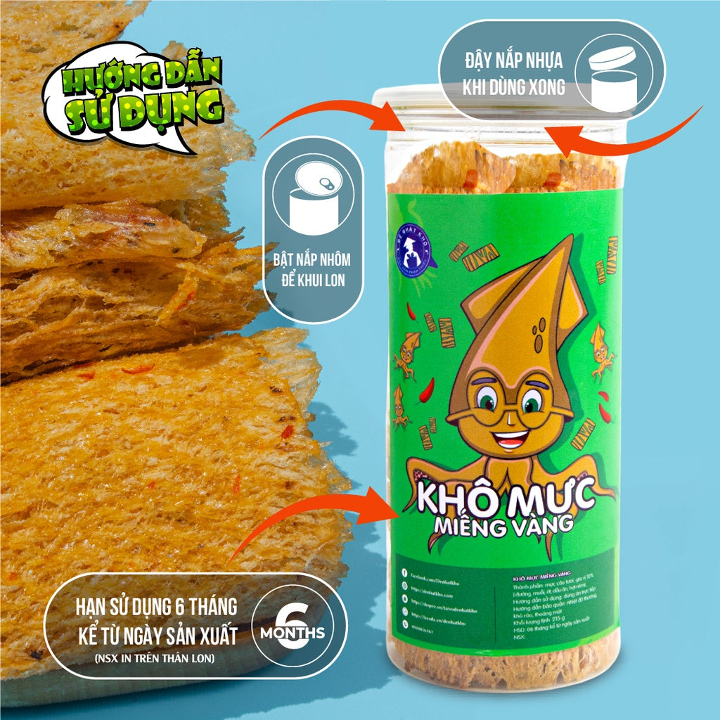 Mực cán tẩm gia vị 1KG Đệ Nhất Khô đồ ăn vặt ngon rẻ mực mềm to miếng dày Đặc Sản Phan Thiết AV02 | Việt Nam