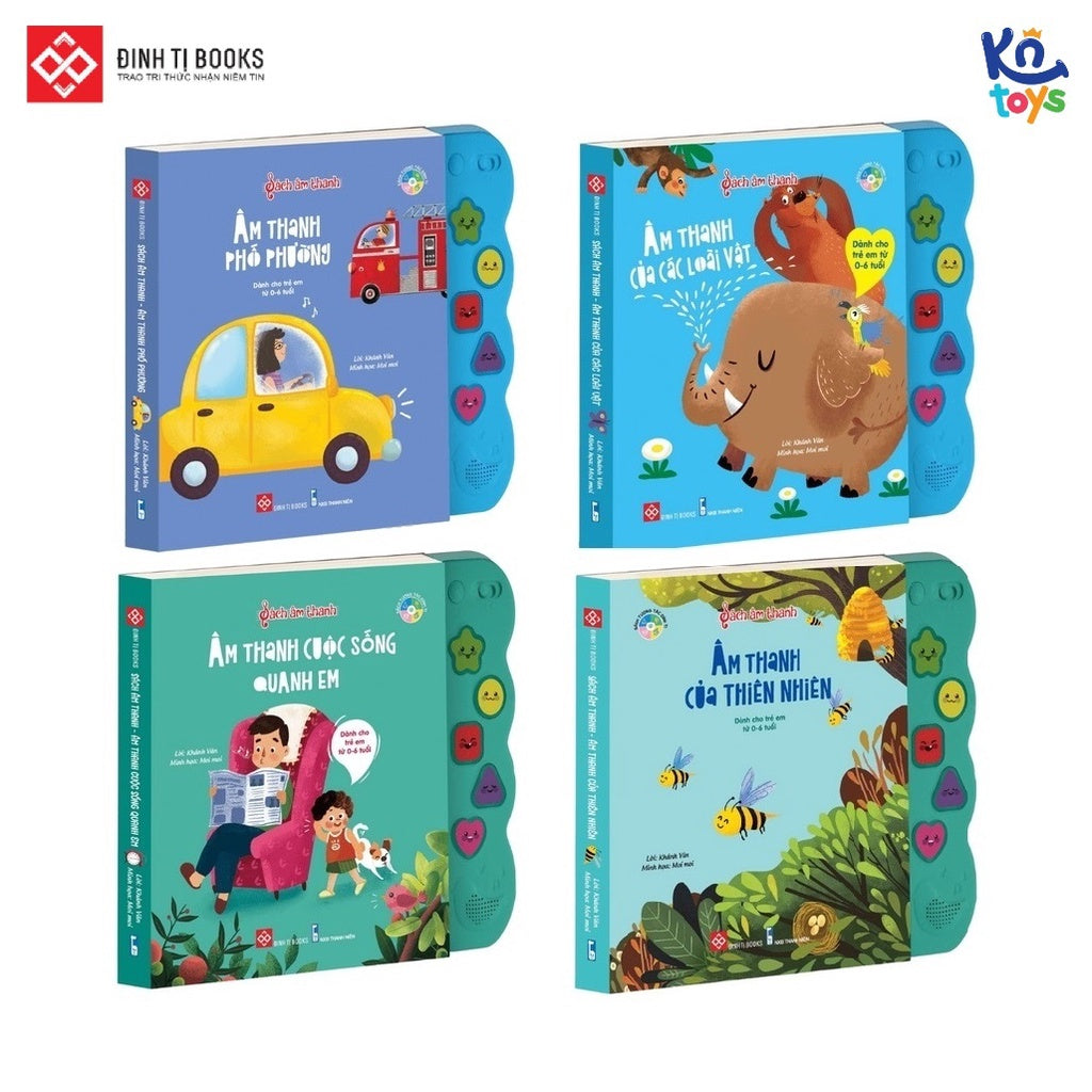 Sách Âm Thanh - Dành Cho Trẻ Từ 0 - 6 Tuổi (Nhiều Chủ Đề) - Đinh Tị | Việt Nam