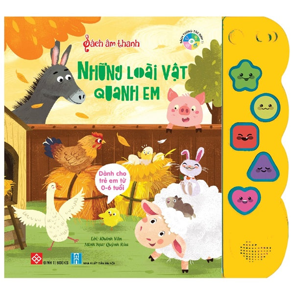 Sách Âm Thanh - Dành Cho Trẻ Từ 0 - 6 Tuổi (Nhiều Chủ Đề) - Đinh Tị