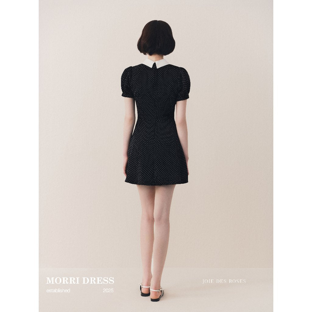 JOIE DES ROSES - Váy liền xòe cổ sen tay bồng Morri Dress