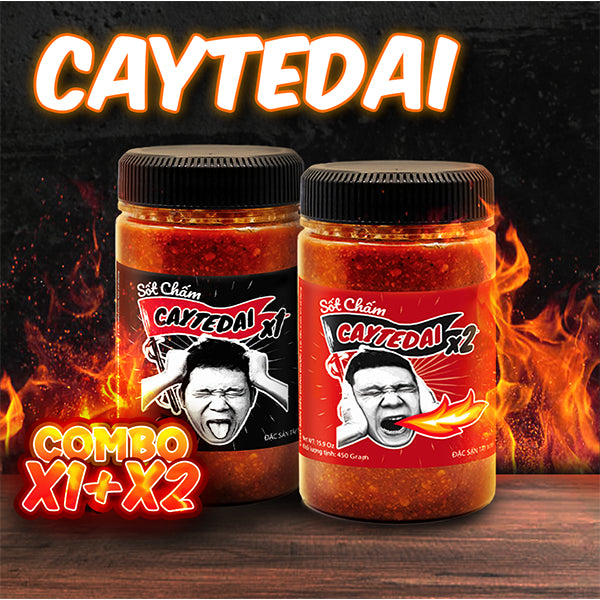 Sốt Chấm CayTeDai x2 SIÊU CAY - Sốt Muối Chấm Lâm Vlog Cay Tê Dại x2