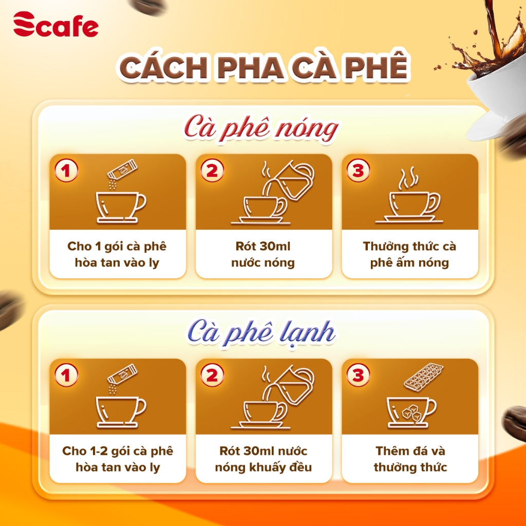 Cà Phê Hòa Tan Muối Scafe Việt Nam Đậm Đà, Sánh Mịn, Chuẩn Gu Huế