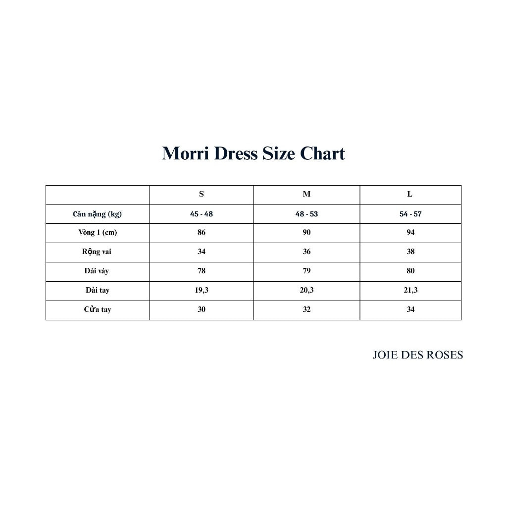 JOIE DES ROSES - Váy liền xòe cổ sen tay bồng Morri Dress