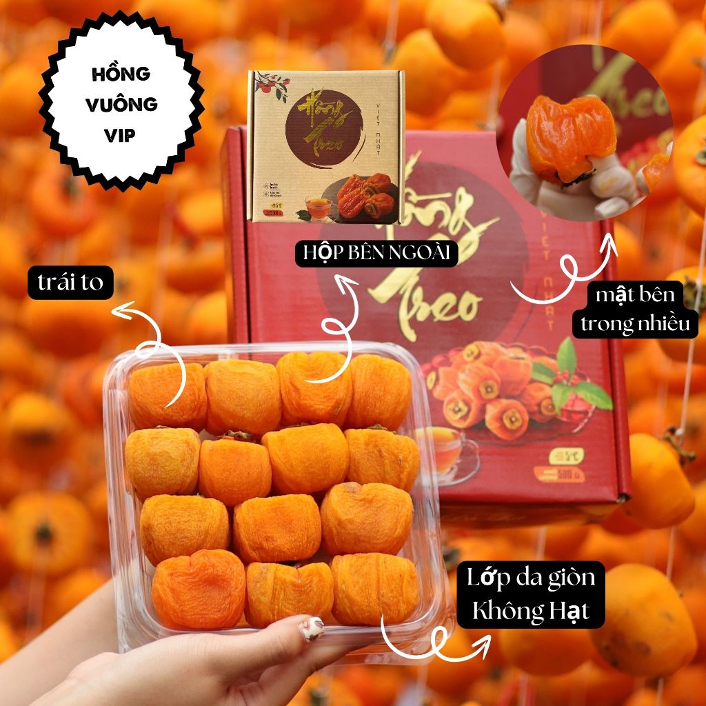 Hồng treo gió đà lạt - Minh Tiến Farm - Đặc sản Đà Lạt