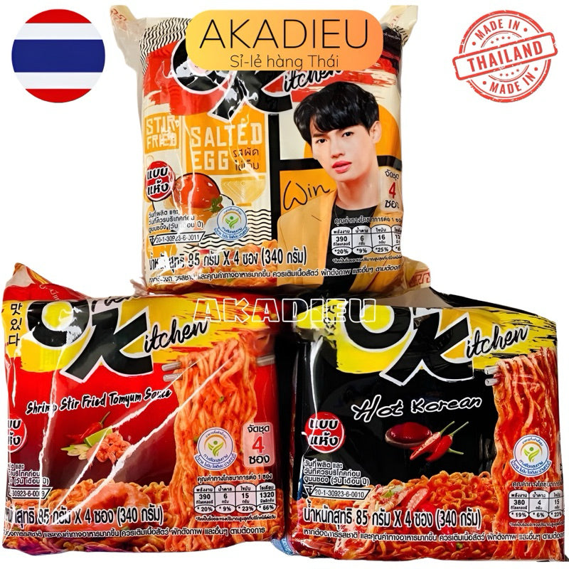 Mì OK nổi tiếng Thái Lan gói 85gr đủ 10 Vị