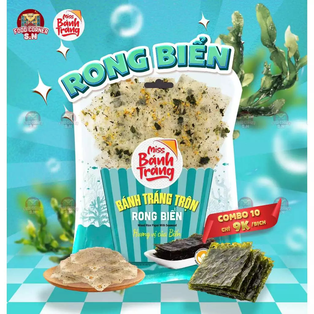 Combo Bánh Tráng Trộn - Miss Bánh Tráng Lớn 46g Chính Hãng - Ăn Vặt Ngon Giá Tốt