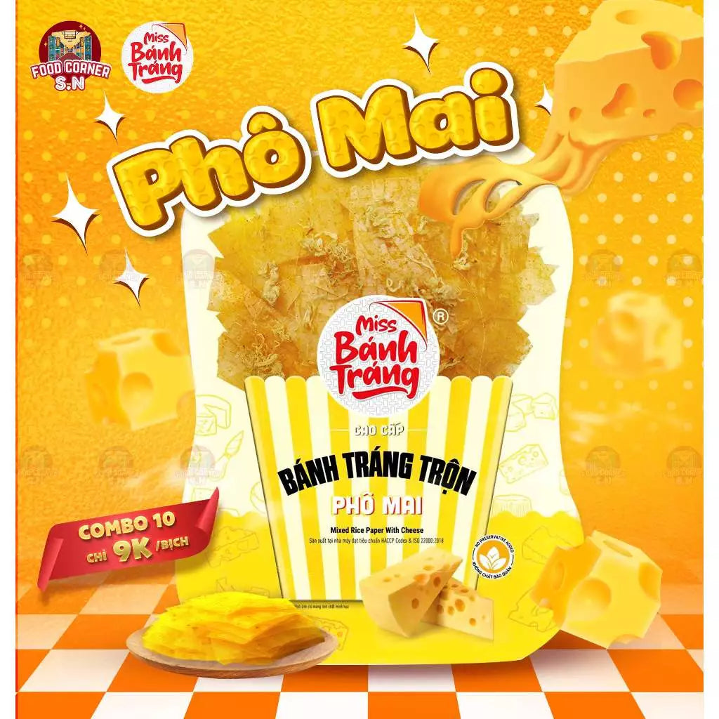 Combo Bánh Tráng Trộn - Miss Bánh Tráng Lớn 46g Chính Hãng - Ăn Vặt Ngon Giá Tốt