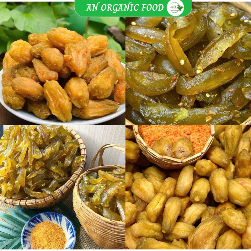 Cóc non sấy dẻo chua ngọt cay cay, giòn ngon, ăn vặt nhà làm AN Organic Food