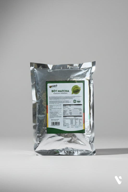 Bột Matcha Powder gói 1kg  - Pha trà sữa ngon, matcha đá xay đậm vị - Nguồn nông sản thuần Việt