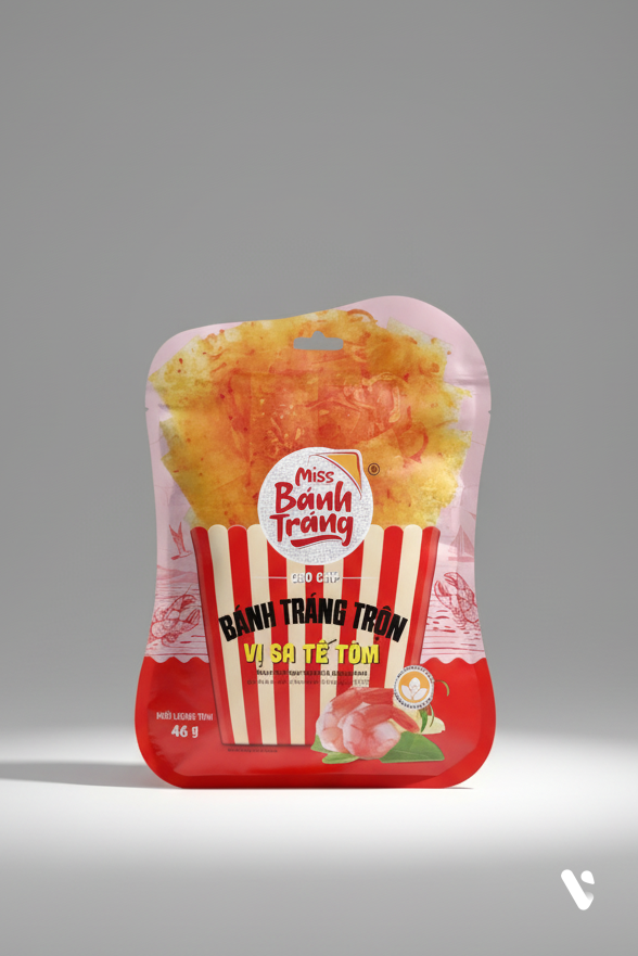 Combo Bánh Tráng Trộn - Miss Bánh Tráng Lớn 46g Chính Hãng - Ăn Vặt Ngon Giá Tốt