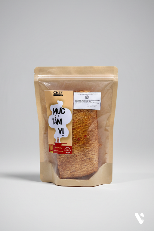 MỰC CÁN TẨM GIA VỊ Loại Nguyên Con 500gr - Hàng Đặc Sản Thơm Dai Đậm Vị