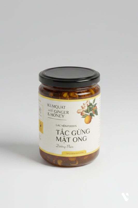 Tắc Gừng Mật Ong Lạc Yên Foods 100% Nguyên Chất, Vị Chua Chua Ngọt Ngọt