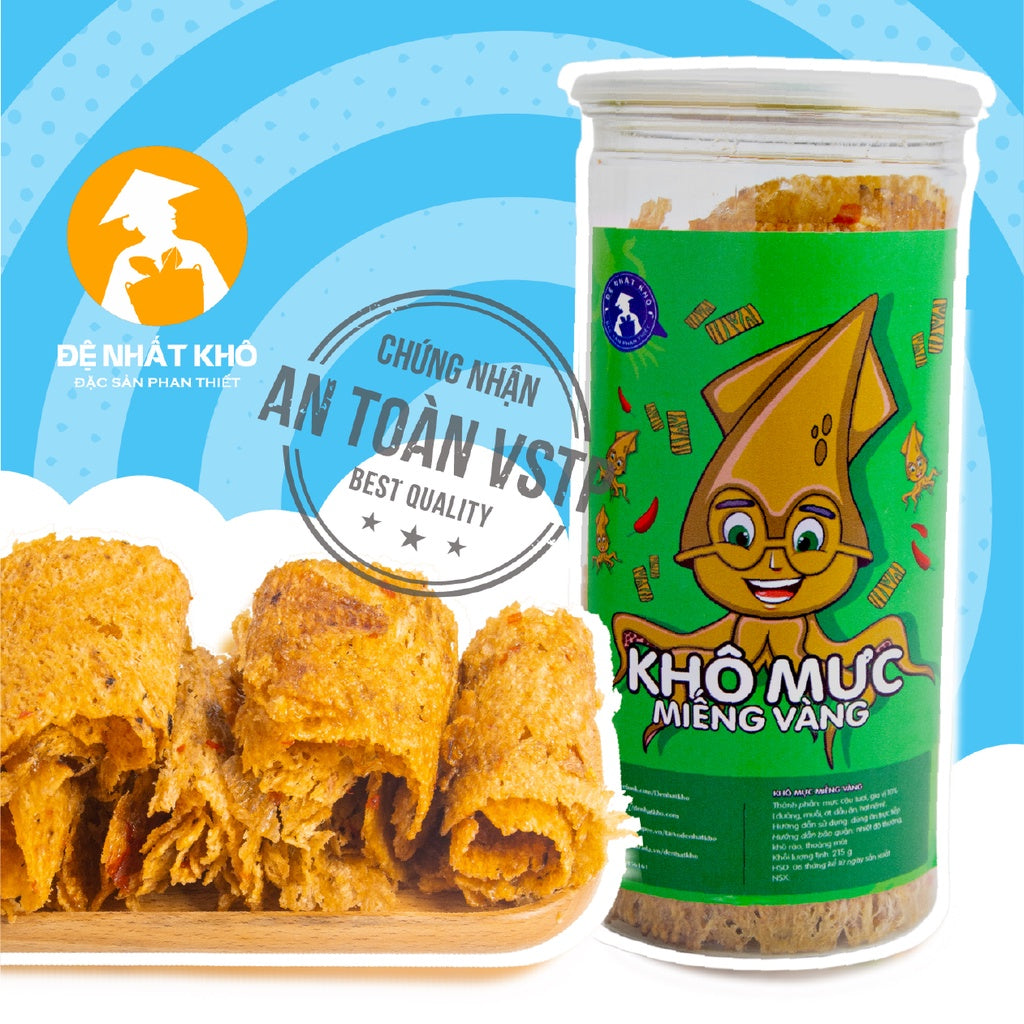Mực cán tẩm gia vị 1KG Đệ Nhất Khô đồ ăn vặt ngon rẻ mực mềm to miếng dày Đặc Sản Phan Thiết AV02 |  Việt Nam