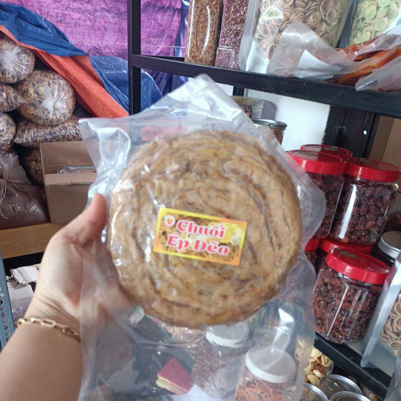 Chuối ép dẻo tròn _TÚI 500GRAM