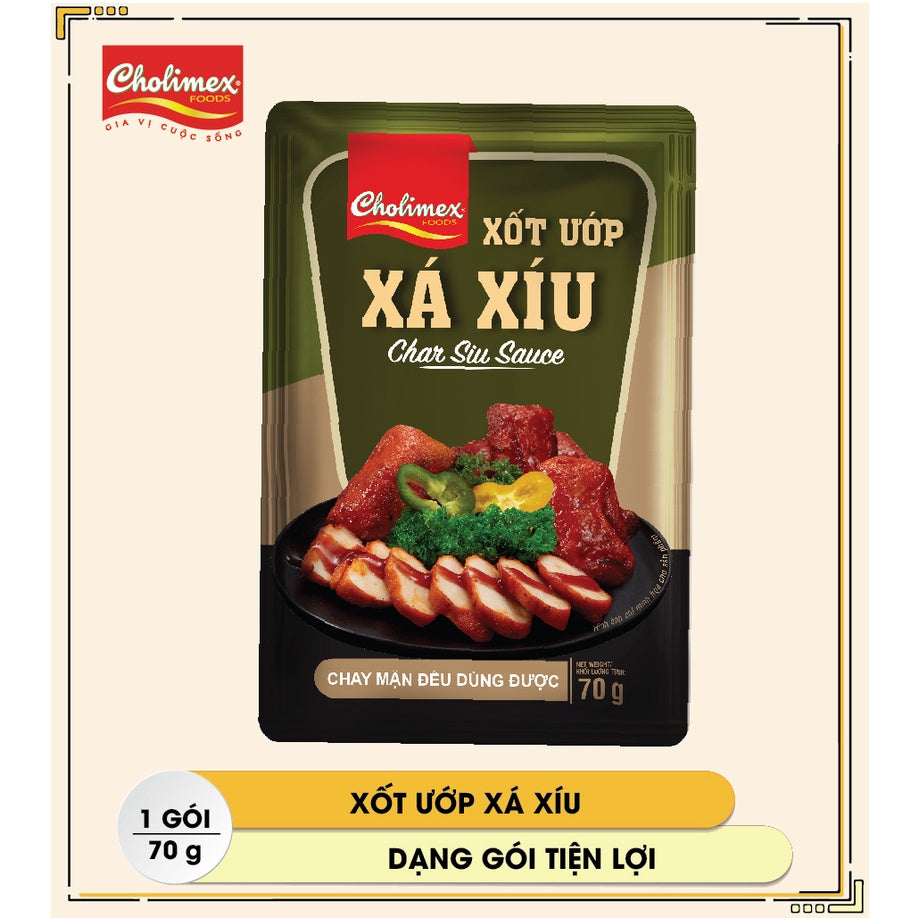 Xốt ướp xá xíu Cholimex - Gói 70g tiện lợi