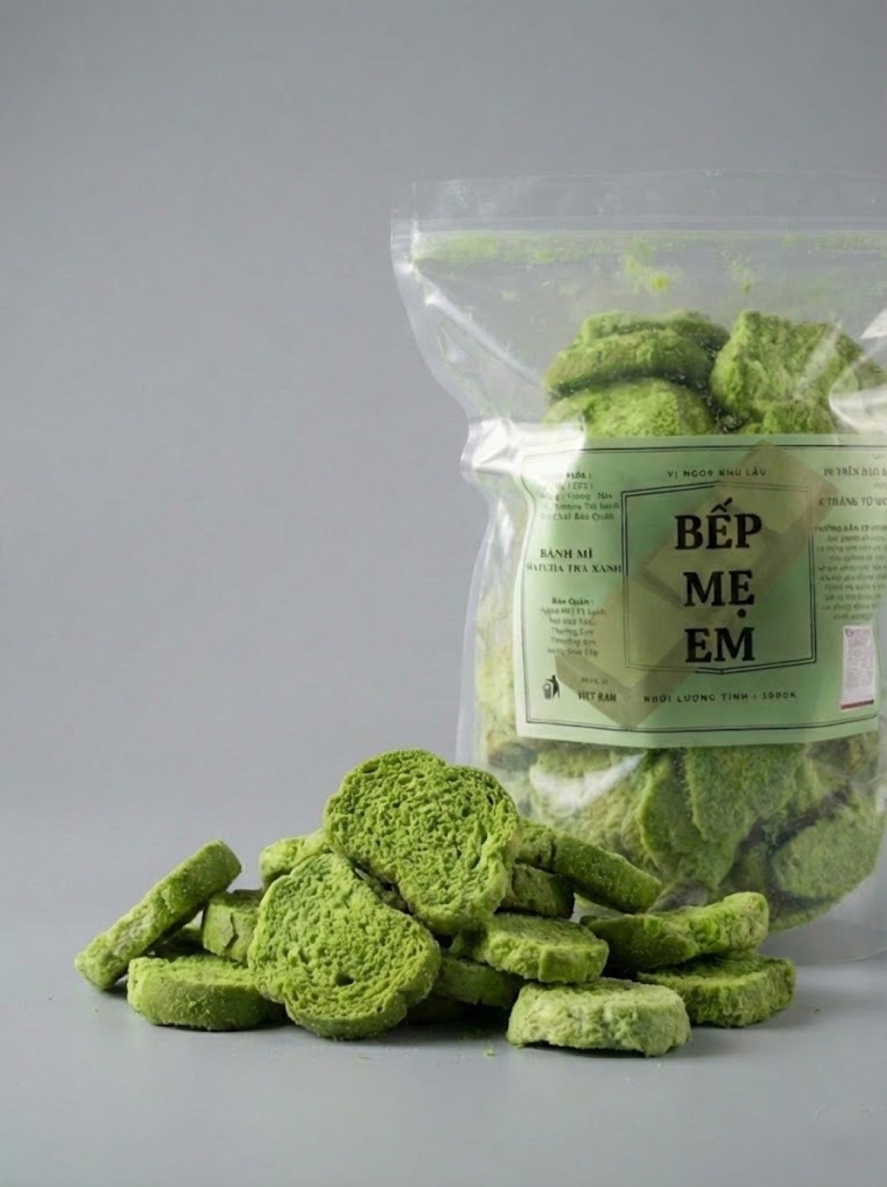 Bánh Mì Bếp Mẹ Em - Bánh Mì Nướng Vị Matcha, Đường Đen, Phô Mai, Bơ Tỏi