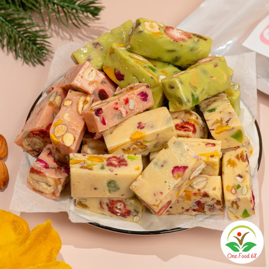 Kẹo Hạnh Phúc Nougat Mix Vị Onefood68 300g, Kẹo Hạnh Phúc Siêu Hạt Ăn Vặt, Ăn Kiêng, Quà Tết |  Việt Nam