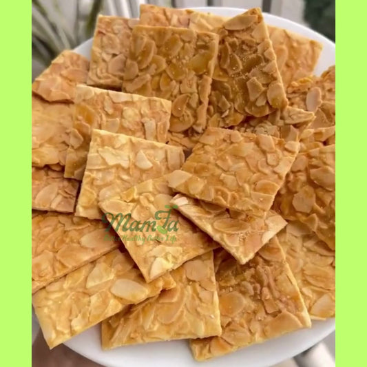 [Quà+Miễn Ship]Bánh ngói hạnh nhân siêu hạt loại 1 Mamfa nguyên cám dùng ăn kiêng giảm cân keto healthy |  Việt Nam
