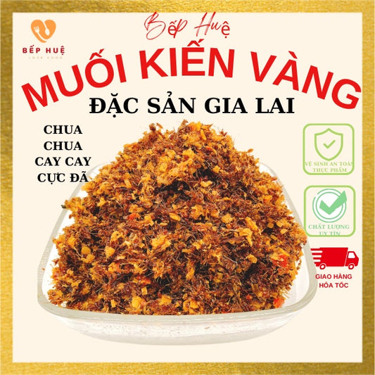 Muối kiến vàng đặc sản gia lai ăn cùng bò một nắng hải sản gà heo rau luộc trái cây gia vị ướp nướng chiên lẩu |  Việt Nam