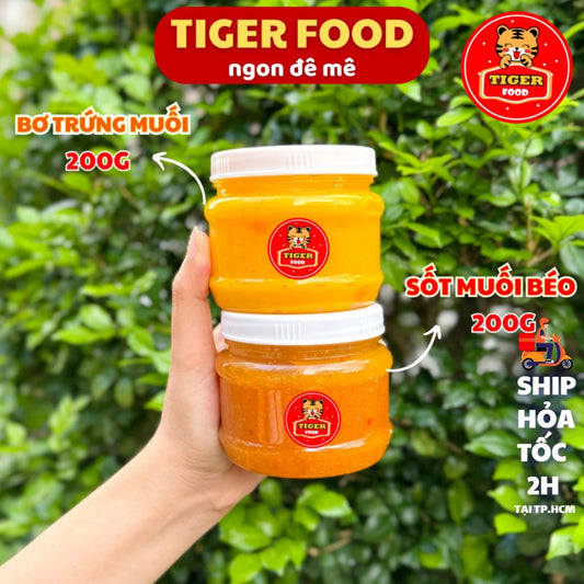 Sốt muối béo 200g TIGER FOOD - Sốt bơ trứng muối hũ 200g bán lẻ không kèm topping |  Việt Nam