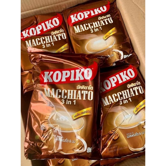 Cà phê hòa tan Kopiko Macchiato 480g (20 gói x 24gram) Date 12/2026