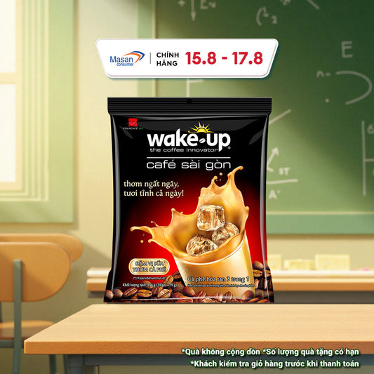 Cà phê Wake up Sài Gòn - Túi 24gói x 19gr