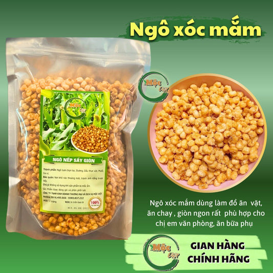 Ngô xóc mắm sấy giòn giá tận xưởng gói 500g - Chính Hãng Mộc Việt |  Việt Nam