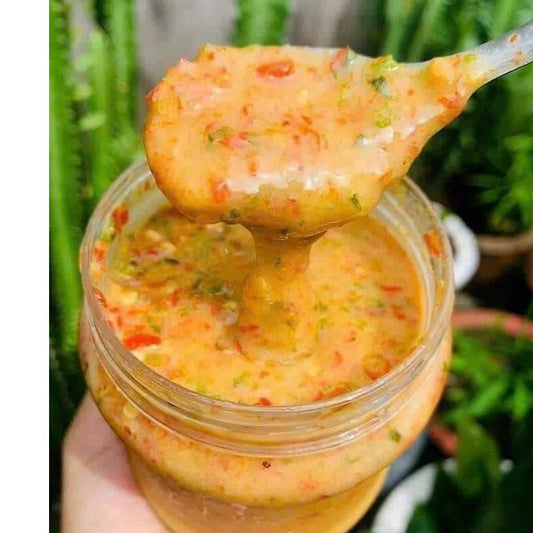 (TOÀN QUỐC) Hủ 500gr Sốt Chấm thần thánh Muối Ớt Đỏ - Muối Ớt Xanh siêu ngon, chấm hải sản - ốc - đồ nướng |  Việt Nam