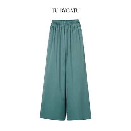 TUBYCATU | Multi-colored wide-leg silk pants