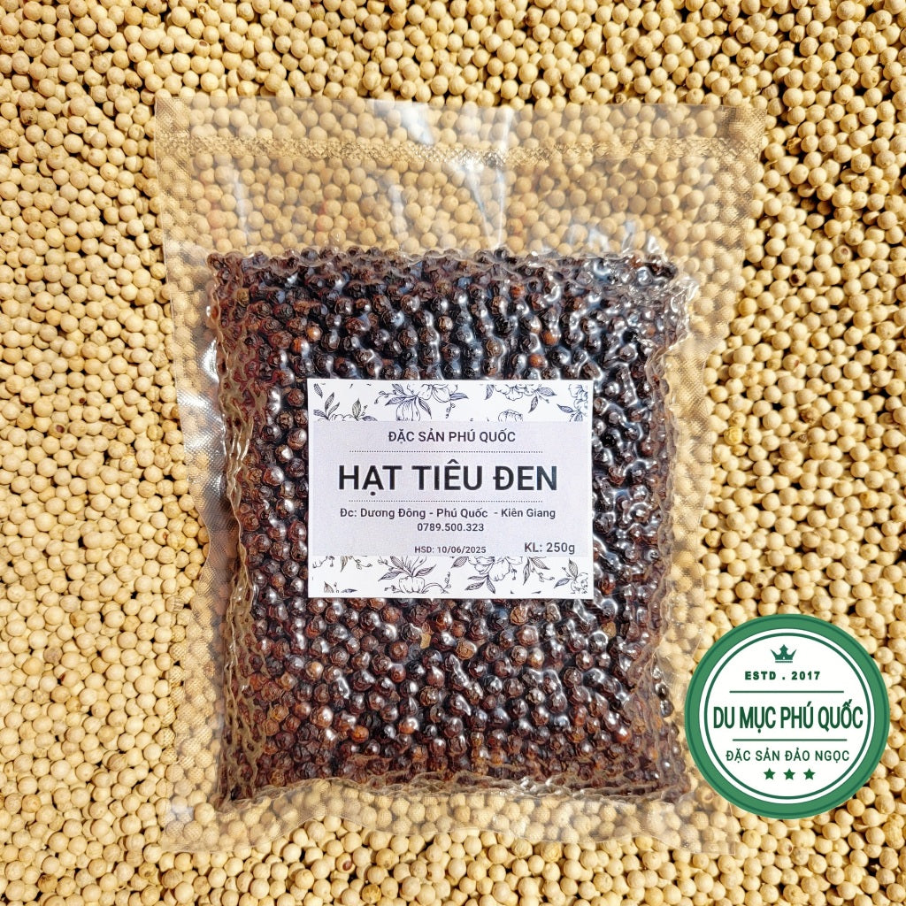 Tiêu Đen Phú Quốc - Đóng gói 250g |  Việt Nam