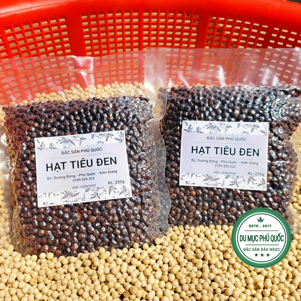 Tiêu Đen Phú Quốc - Đóng gói 250g |  Việt Nam