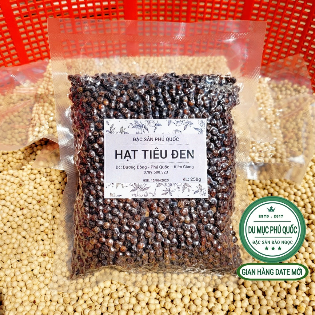 Tiêu Đen Phú Quốc - Đóng gói 250g |  Việt Nam