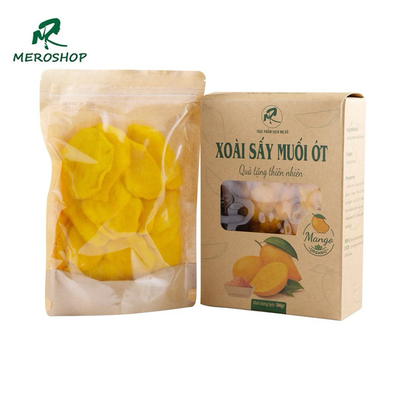 Xoài sấy dẻo Mẹ Rô. Có hồ sơ công bố, xuất hóa đơn công ty đầy đủ