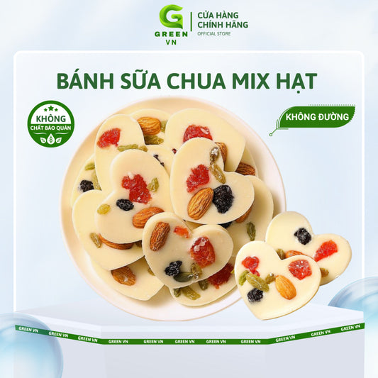 Bánh Sữa Chua Mix Hạt Không Đường Green Vn Vị Chua Ngọt Tự Nhiên, Sữa Chua Tươi Siêu Hạt Dinh Dưỡng Tốt Cho Sức Khỏe |  Việt Nam
