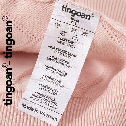 TINGOAN® x - Áo len crop lửng cổ bẻ tingoan
