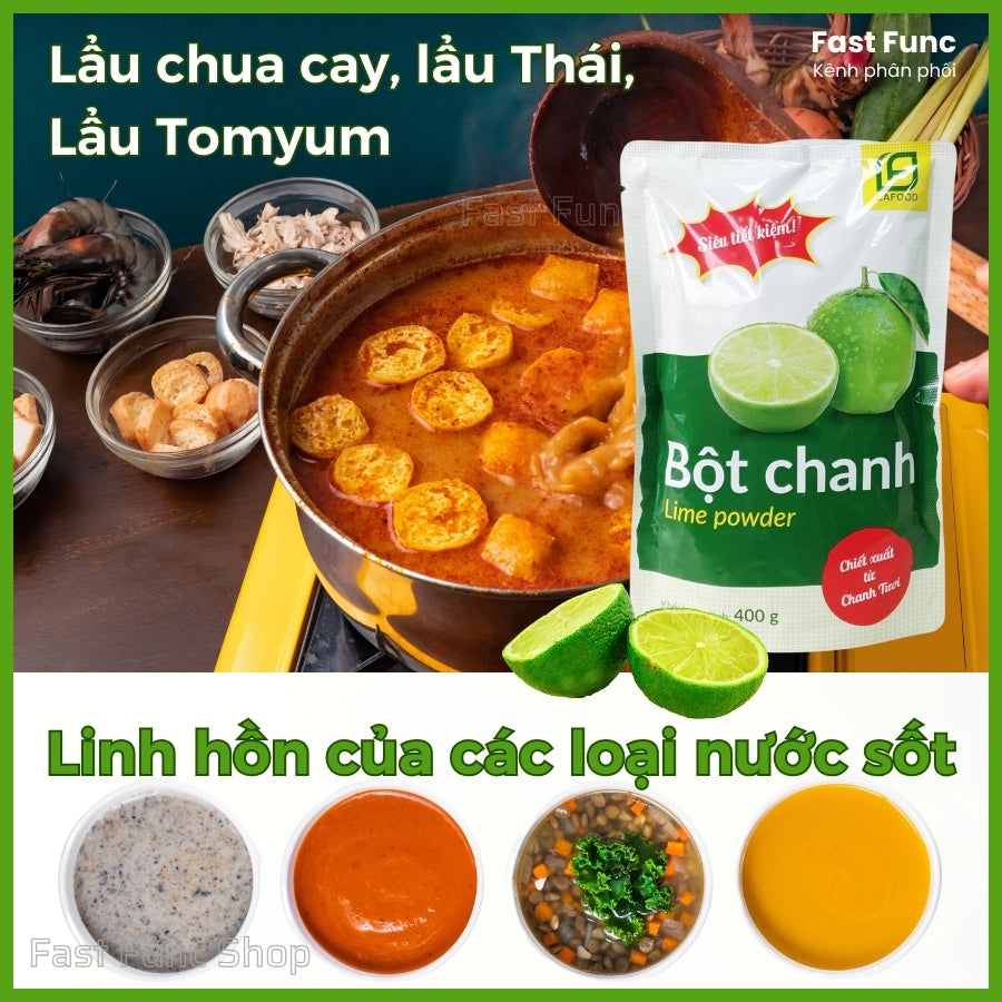 Bột chanh gia vị LAFOOD gói 400g |  Việt Nam