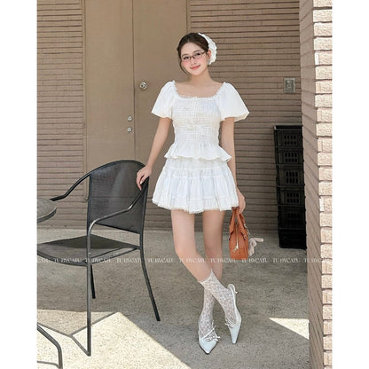 TUBYCATU | Chân váy alida white/ black skirt