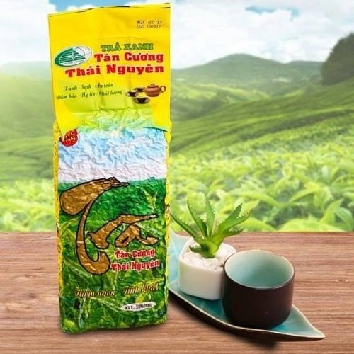 Trà Xanh Thái Nguyên Gói 100gr - 200gr - 500gr Vàng Chữ Đỏ, chè bắc