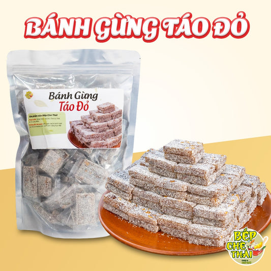 Bánh Gừng Táo Đỏ Không Đường túi 500gram - Bếp Chè Thái |  Việt Nam