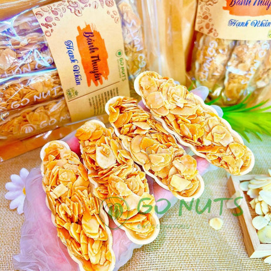 Bánh thuyền hạnh nhân túi 250g GO NUTS không đường Bánh ăn kiêng hỗ trợ giảm cân Bánh ngũ cốc dinh dưỡng thuần chay |  Việt Nam