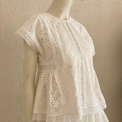 TUBYCATU | Áo kiểu ren trắng ANNA lace top