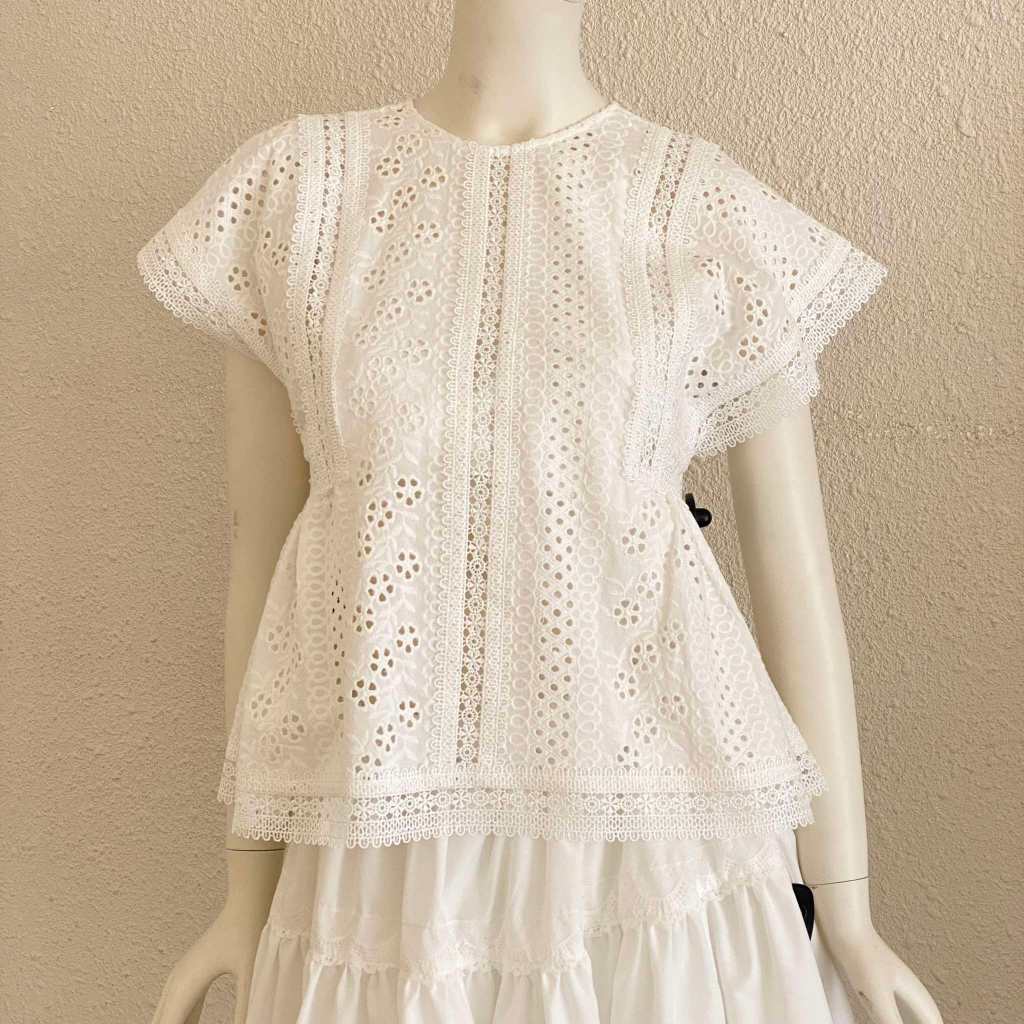 TUBYCATU | Áo kiểu ren trắng ANNA lace top