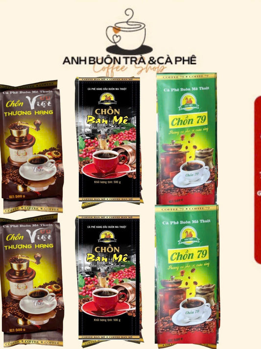 [HÀNG CHÍNH HÃNG] 3kg3 loại chồn Thượng hạng ban mê 79Xanh mã A2 pha phin truyền thống hương cà phê