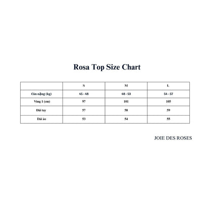 JOIE DES ROSES - Áo dáng xòe babydoll chấm bi phối nơ nhung Rosa Top