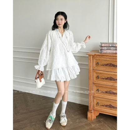 TUBYCATU | Chân váy alida white/ black skirt