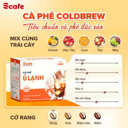 Cà phê Ủ Lạnh Cold Brew Scafe Việt Nam 100% ARABICA Hộp 10Túi x 20G