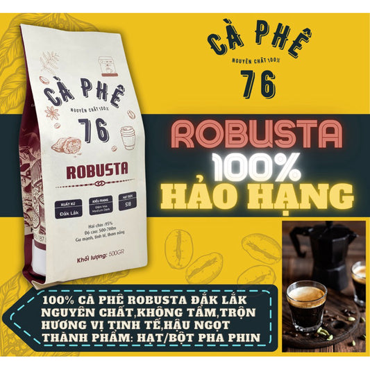 Cafe nguyên chất cà phê Robusta Đắk Lắk nguyên chất rang xay mùi vị tự nhiên không phẩm chất bảo thơm ngon