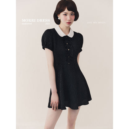 JOIE DES ROSES - Váy liền xòe cổ sen tay bồng Morri Dress