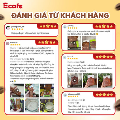 Cà Phê Hòa Tan Muối Scafe Việt Nam Đậm Đà, Sánh Mịn, Chuẩn Gu Huế