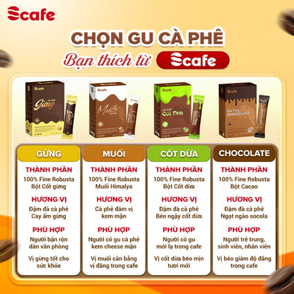 Cà Phê Hòa Tan Muối Scafe Việt Nam Đậm Đà, Sánh Mịn, Chuẩn Gu Huế